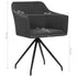 Swen Studio -  Swivel Dining Chairs 6 pcs Dark Grey Fabric (UK/IE/FI/NO only) (3x331509)